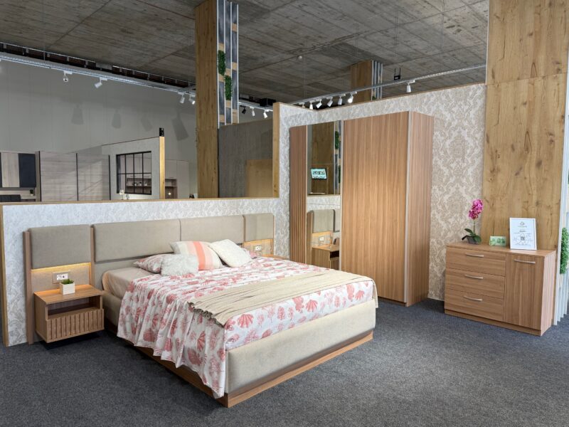 Спален комплект „Веларо" мостра за м/к 160/200, г-б дълж 180 см вкл скрин